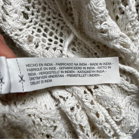 Oysho Elegant Crochet Knit Dress Sz L - Picture 9 of 13